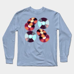 Retro CD DVD discs Long Sleeve T-Shirt